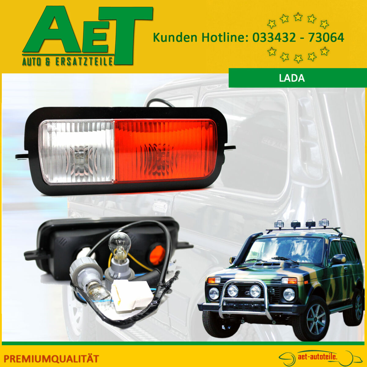 Blinklicht, Blinker vorn rechts & links - Lada Niva M mit Tagfahrlich,  84,90 €