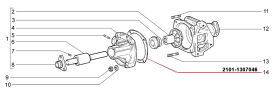 Dichtung für Wasserpumpeneinsatz (Kork) Lada Niva...