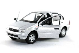 Lada Kalina 1118 Modellauto Metall Silber-Metallic 1:34