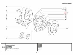 Satz Haltebolzen für 2 Bremssättel Lada Niva...