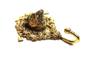 Kleiderhaken Gerderobenhaken Bronze - Wildschwein...