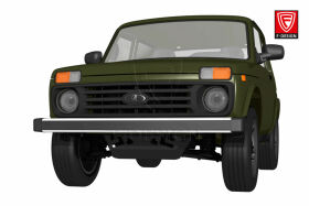 Unterfahrschutz Frontteil 5mm Duraluminium - F-Design - Lada Niva / 4x4 / Taiga