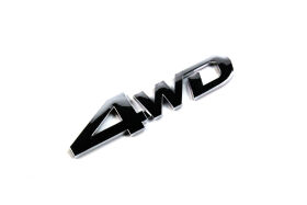Zierschild Emblem "4WD" Chrom