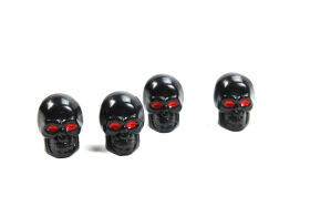 Ventilkappe Set Metall "Totenkopf" 4 Stück...