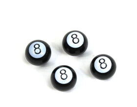 Ventilkappe Set Metall "8 Ball" 4 Stück für Autoreifen Ventil