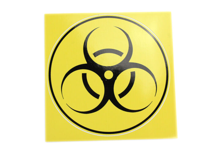 Aufkleber "Biohazard"