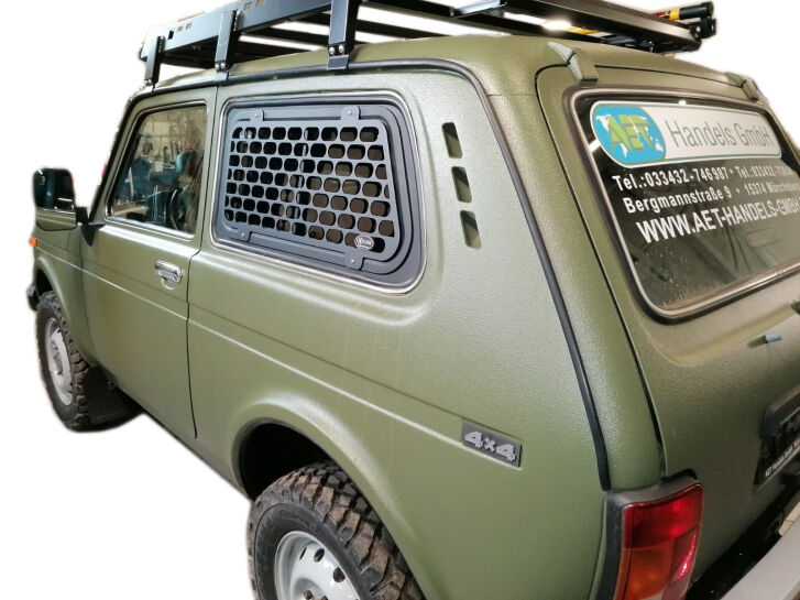 Schutzgitter für Schiebefenster Hinten Rechts oder Links - Lada Niva 3-Türer (Alle Modelle)